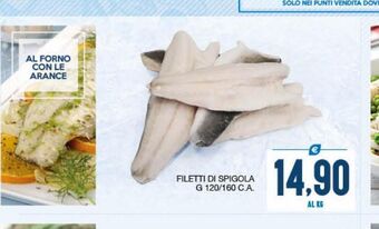 SeBón Supermercati Filetti di spigola offerta