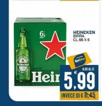 SeBón Supermercati Birra cl 66 x 6 heineken offerta