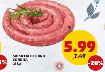 PENNY Salsiccia di suino condita offerta