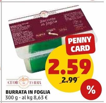 PENNY Burrata in foglia offerta