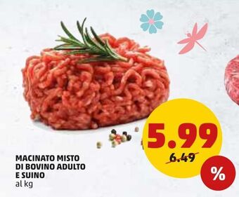 PENNY Macinato misto di bovino adulto e suino offerta