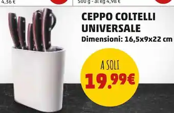 Ceppo coltelli universale