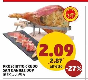 PENNY Prosciutto crudo san daniele dop offerta