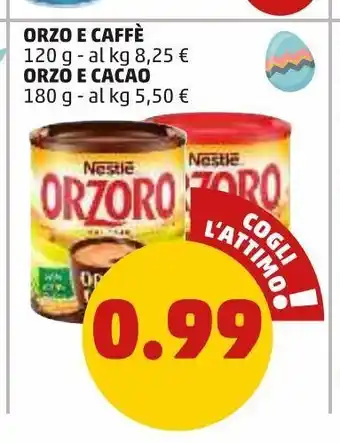 PENNY Orzo e caffè, orzo e cacao offerta