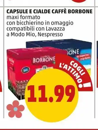 PENNY Capsule e cialde caffè borbone offerta
