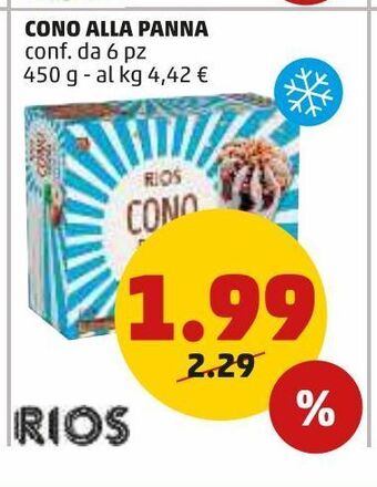 PENNY Cono alla panna offerta