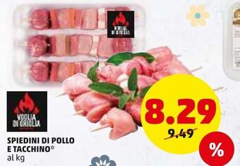 PENNY Spiedini di pollo e tacchino offerta
