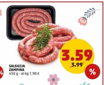 PENNY Salsiccia zampina offerta