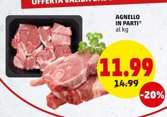 PENNY Agnello in parti offerta