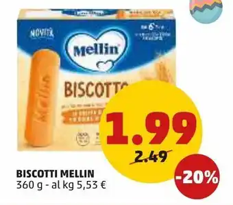 PENNY Biscotti mellin offerta