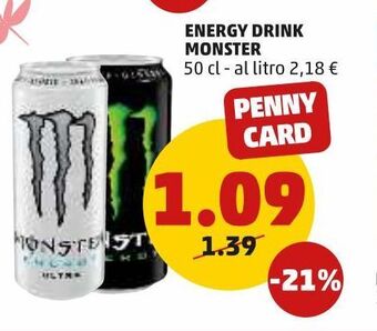 PENNY Energy drink monster offerta