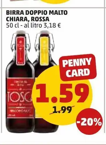 PENNY Birra doppio malto chiaro, rossa offerta