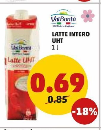 PENNY Latte intero uht offerta