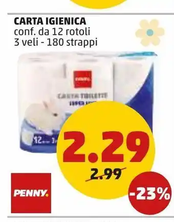 PENNY Carta igienica penny offerta
