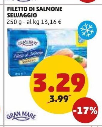 PENNY Filetto di salmone selvaggio offerta