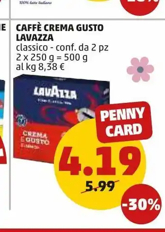 PENNY Caffè crema gusto lavazza offerta