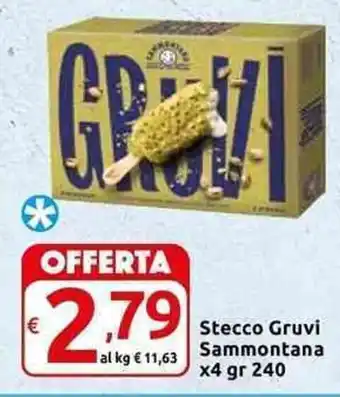 Carrefour Express Gruvi Stecco Sammontana x4 240 gr offerta