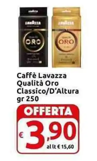 Carrefour Express Lavazza Caffè Qualità Oro Classico/D'Altura 250 gr offerta