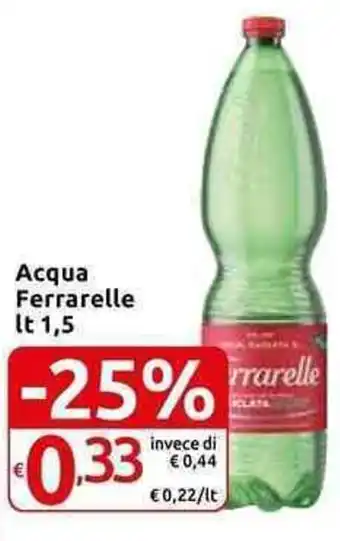 Carrefour Express Ferrarelle Acqua 1,5 lt offerta