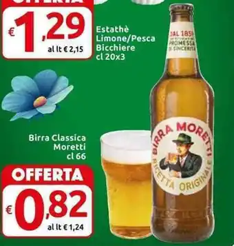 Carrefour Express Moretti Birra Classica 66 cl offerta