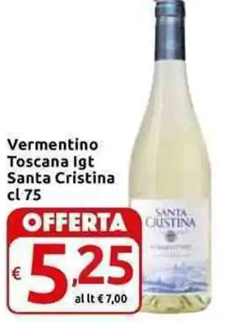 Carrefour Express Santa Cristina Vermentino Toscana Igt 75 cl offerta