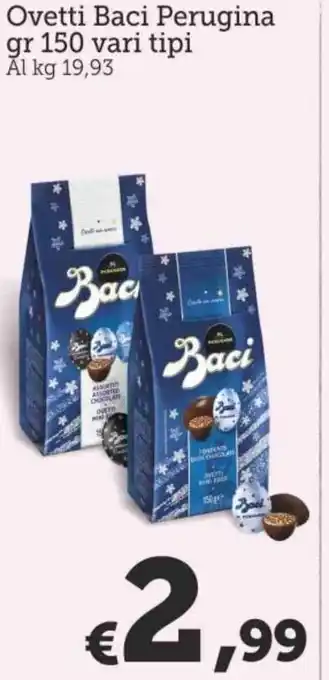 Ovetti Baci Perugina 150 gr vari tipi