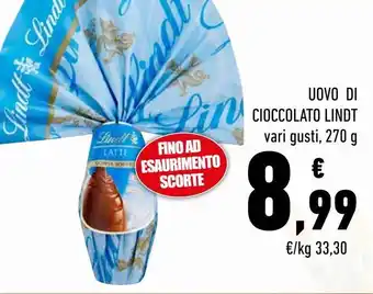 Uova di cioccolato lindt