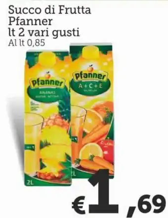Pfanner Succo di Frutta 2 lt vari gusti