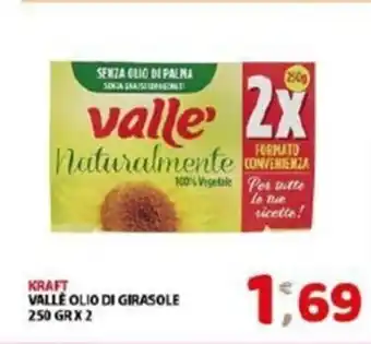 Mio Market Kraft Vallé Olio Di Girasole 250gr x 2 offerta
