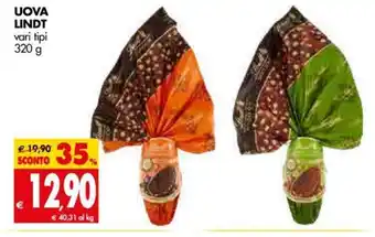 Uova Lindt vari tipi 320g