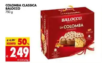 Tigros Colomba Classica Balocco 750g offerta