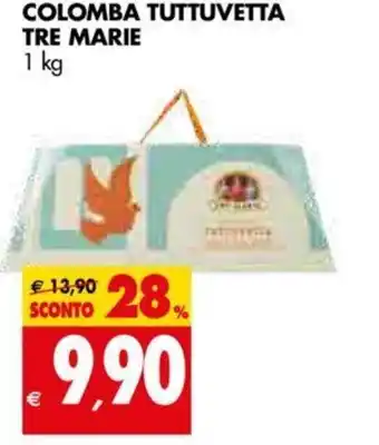 Tigros Colomba Tuttuvetta Tre Marie 1kg offerta