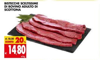 Tigros Bistecche Sceltissime Di Bovino Adulto Di Scottona offerta