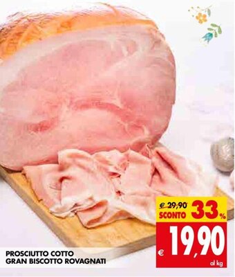 Tigros Prosciutto Cotto Gran Biscotto Rovagnati offerta