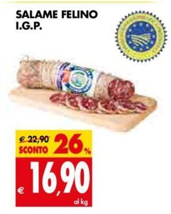 Tigros Salame Felino I.G.P. offerta