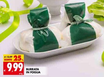 Tigros Burrata In Foglia offerta