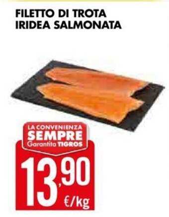 Tigros Filetto Di Trota Iridea Salmonata offerta