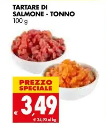 Tigros Tartare Di Salmone - Tonno 100g offerta