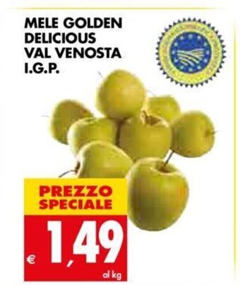 Tigros Mele Golden Delicious Val Venosta I.G.P offerta