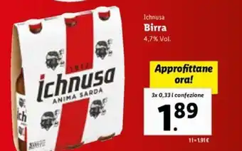 Ichnusa Birra 3x 0,33 l