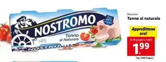 Lidl Nostromo Tonno al naturale 3x 56 g offerta