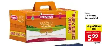 Lidl Plasmon il Biscotto dei bambini 2x 600 g offerta