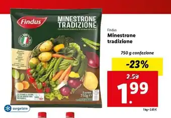 Lidl Findus Minestrone tradizione 750 g offerta