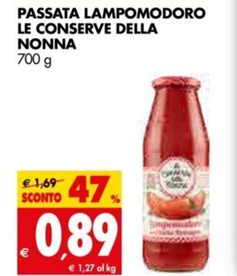 Tigros Passata Lampomodoro Le Conserve Della Nonna 700g offerta