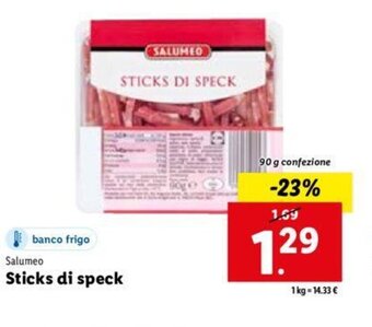Lidl Salumeo Sticks di speck 90 g offerta