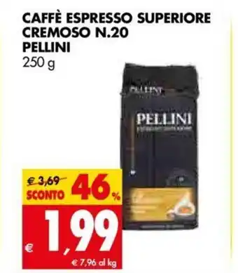 Tigros Caffé Espresso Superiore Cremoso N.20 Pellini 250g offerta