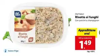 Lidl Chef Select Risotto ai funghi 300 g offerta