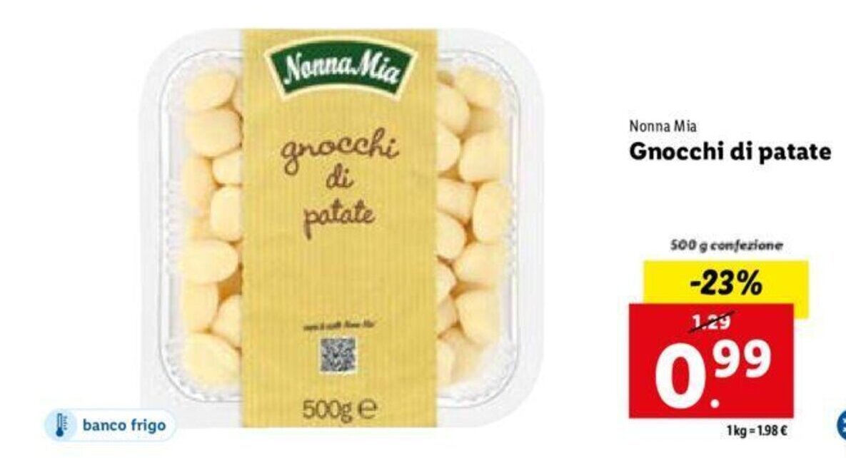 Nonna Mia Gnocchi di patate 500 g offerta di Lidl