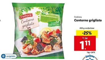 Lidl Freshona Contorno grigliato 450 g offerta