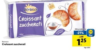 Lidl Nastrecce Croissant zuccherati 400 g offerta